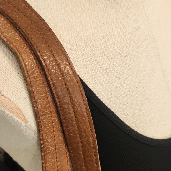 Womens Schuler & Sons Anthropologie gray tie dye & leather shoulder bag. - Picture 4 of 14